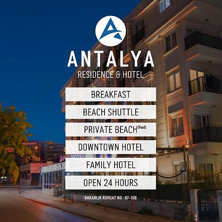 Antalya Residence Hotel Bagian luar foto