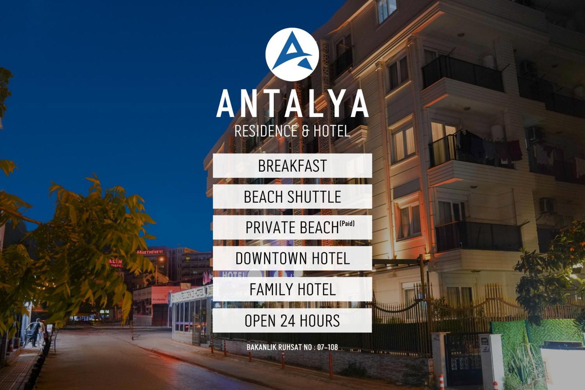 Antalya Residence Hotel Bagian luar foto